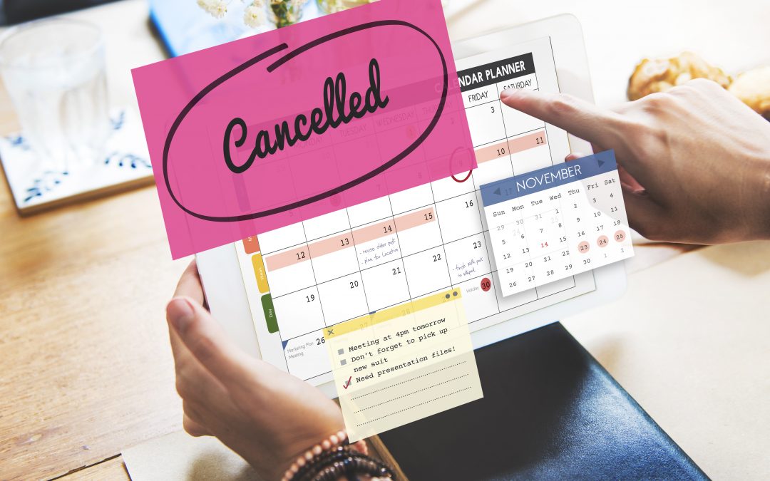 What to do with a last-minute event cancellation